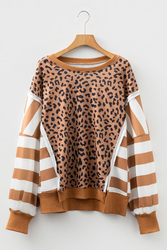 Wild Streak Color Block Sweatshirt