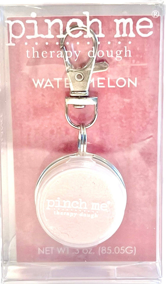 Pinch Me Therapy Dough Clip-On Locket “Watermelon” – Sweet Fruit Scent Anxiety Relief Fidget Keychain
