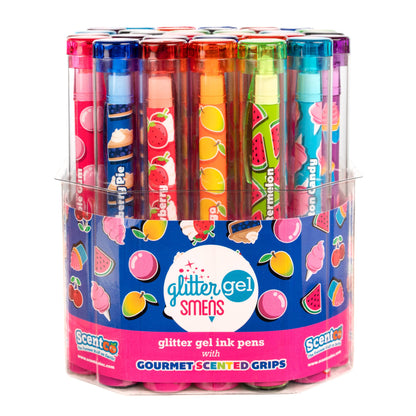 Glitter Gel Smens® Scented Clickable Glitter Gel Pens in Freshness Tubes
