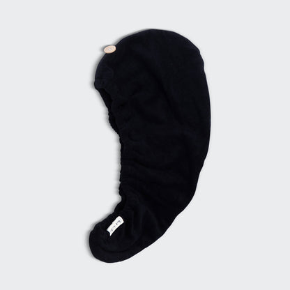 “Quick dry microfiber hair towel in Eco Black – B7 Boutique”

“Black hair wrap towel with loop and button closure”

“Frizz-reducing fast dry towel for women’s hair care routine”