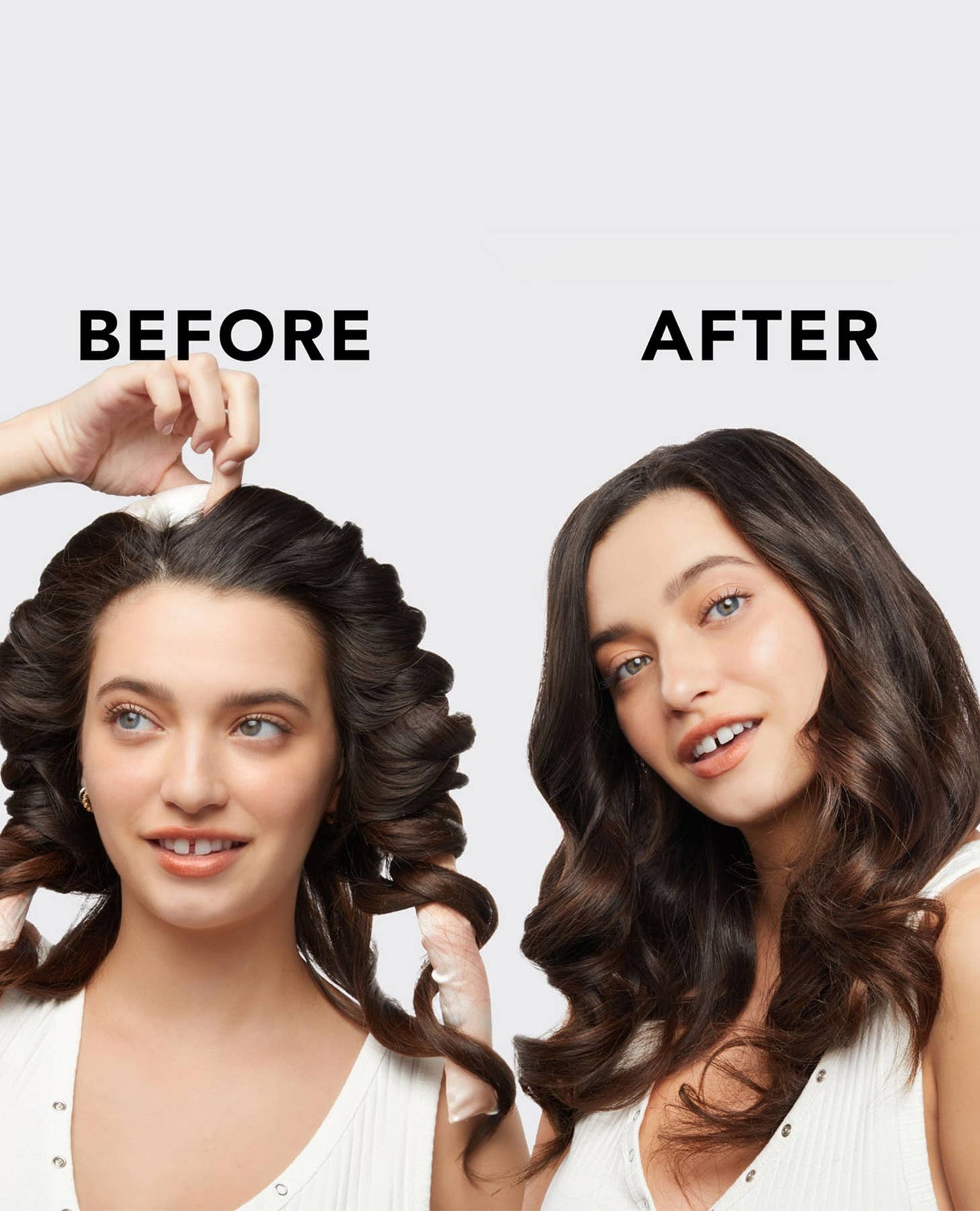 “No heat hair curler for soft overnight curls”