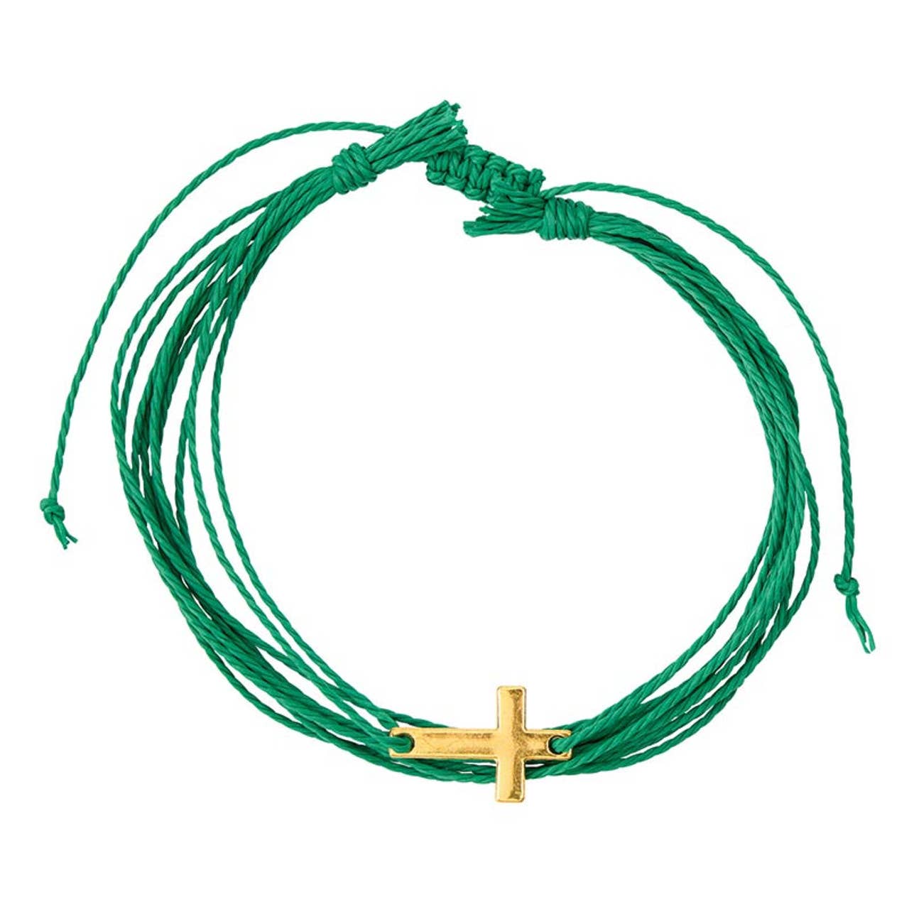 Faithful Findings Cross Woven Bracelet | Adjustable Multi-Color Faith Bracelet