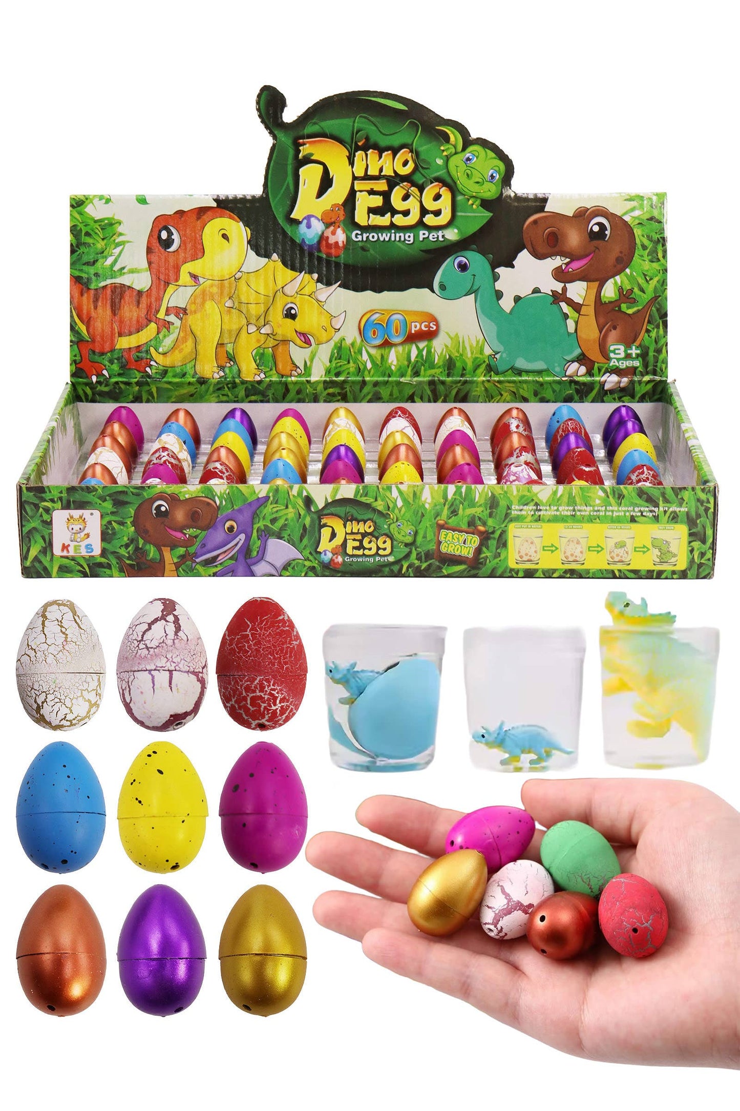 Mini Dinosaur Egg Water Growing & Hatching Toy – Squishy Stretch Dino Surprise