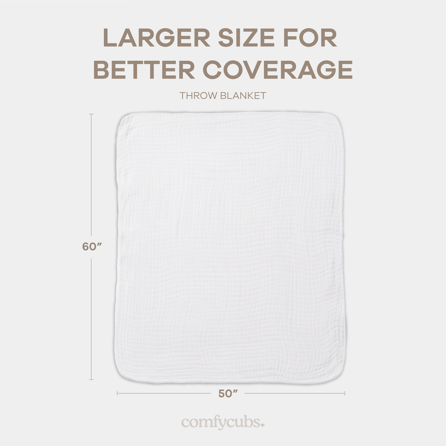 Muslin Baby Blanket | Swaddle Blanket | by Comfy Cubs