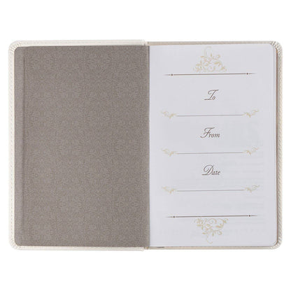 Mr. & Mrs. 366 Devotions for Couples | White Faux Leather Couple’s Devotional
