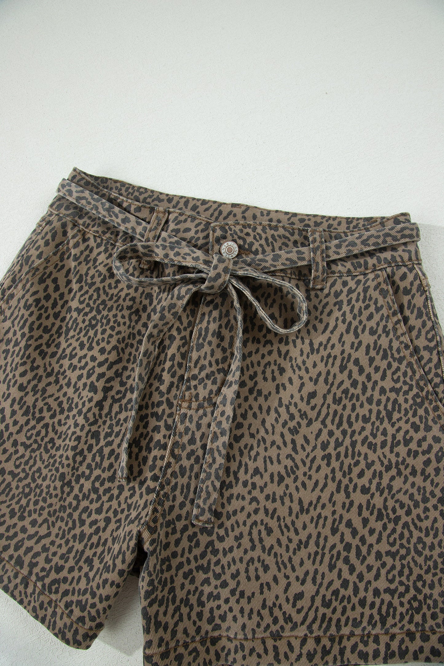 Wild Card Leopard Tie-Waist Shorts | Loose Fit Boutique Shorts