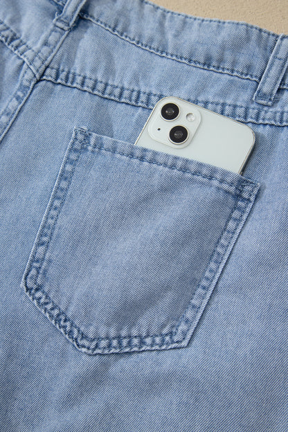 ~PREORDER ~ Myosotis Scalloped Trim Casual Denim Shorts ~PREORDER ~