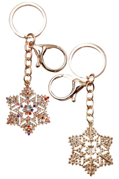 Christmas Ornament Bling Rhinestone Key Chain