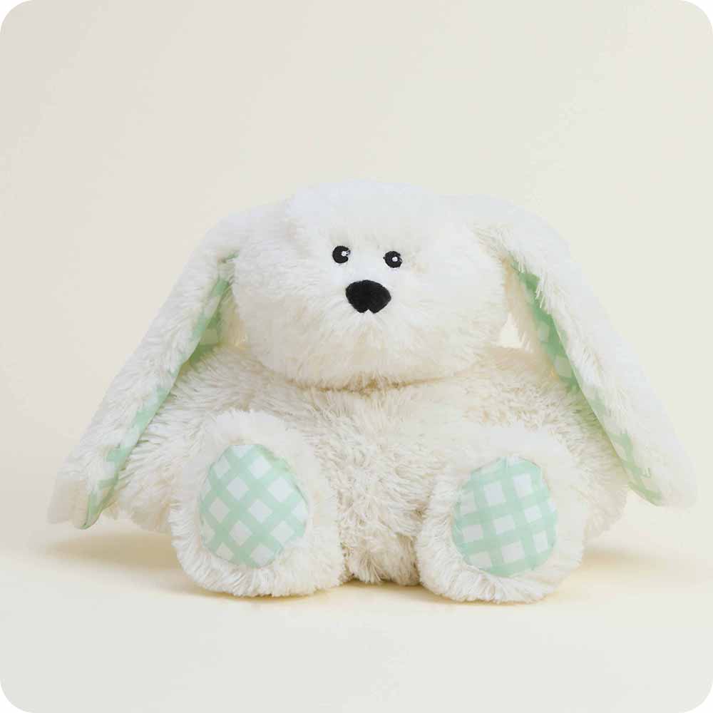 Warmies Gingham Bunny Plush | Large 13" Microwavable Lavender-Scented Weighted Bunny