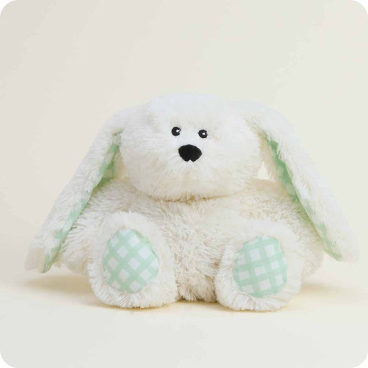 Warmies Gingham Bunny Plush | Large 13" Microwavable Lavender-Scented Weighted Bunny