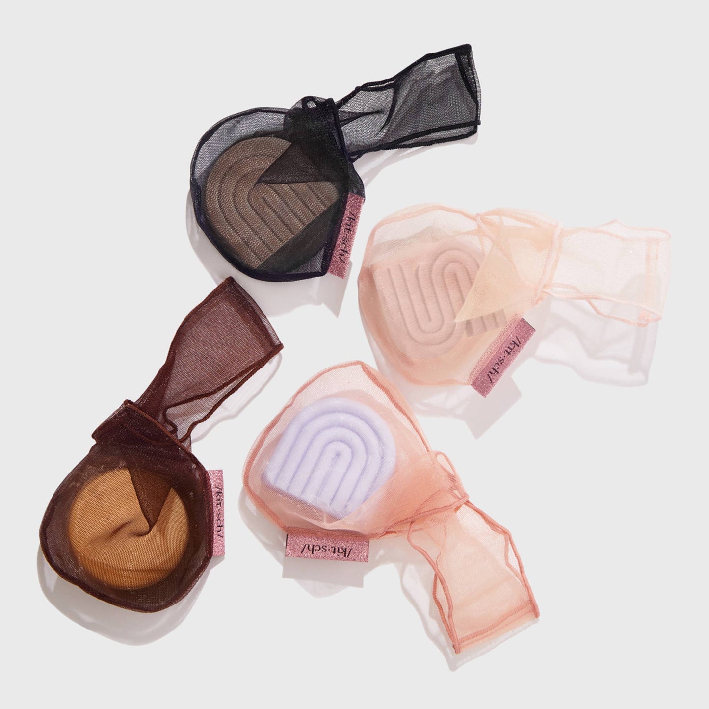 Body Wash Beauty Bar Bag – Exfoliating Mesh Pouch Chocolate by Kitsch