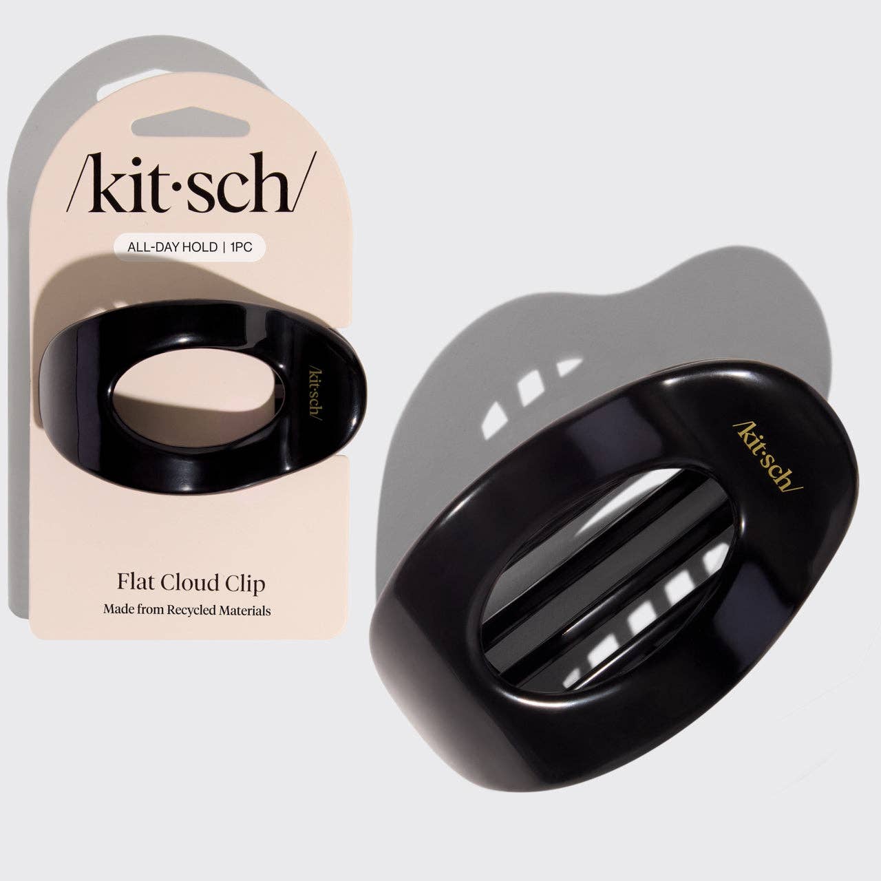 Black Flat Cloud Clip - Medium by Kitsch