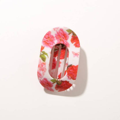 Wildflower Leopard Hair Claw Clip | Vintage Floral Boutique Hair Clip