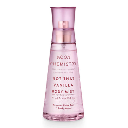 Not That Vanilla Body Mist | Good Chemistry Bergamot Cocoa Bean Amber Body Spray
