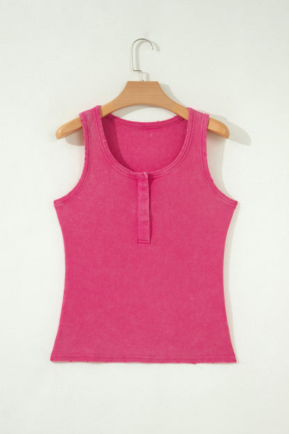~PREORDER~ Vintage Distressed Ribbed Mineral Wash Tank Top ~PREORDER~