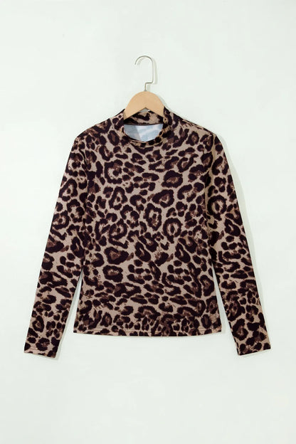 ~PREORDER~ Wild West Leopard Mock Neck Top ~PREORDER~