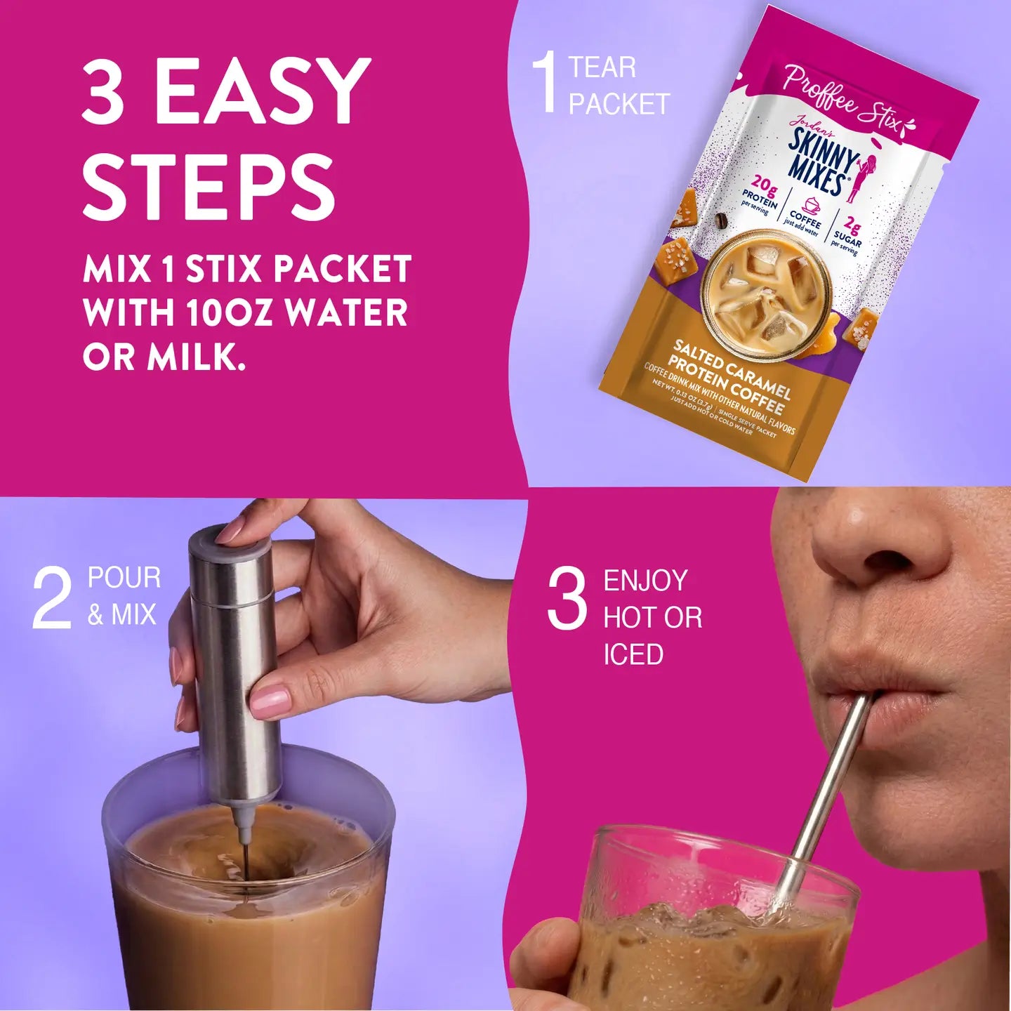 Jordan’s Skinny Mixes Proffee Stix | Protein Coffee Stick Packs