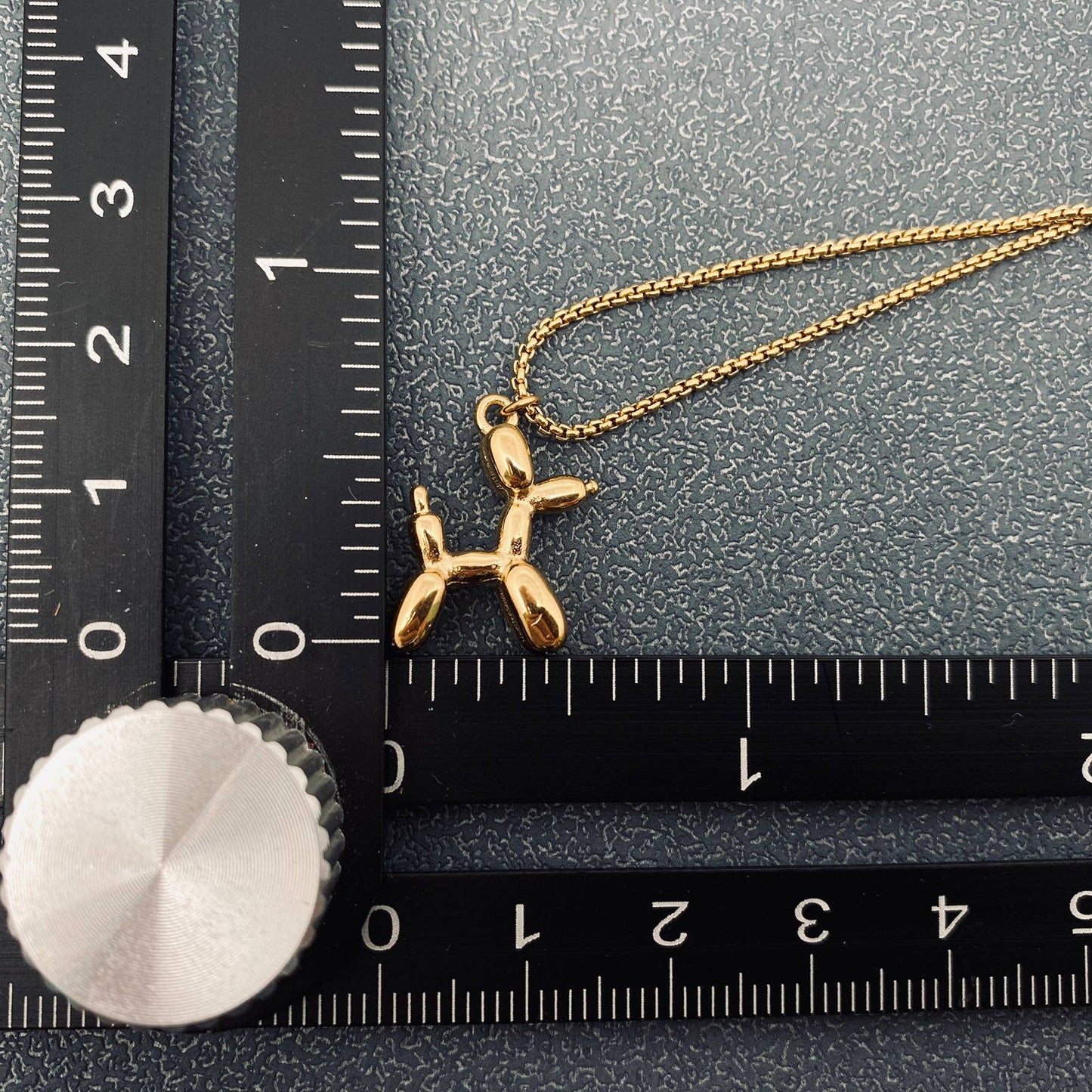 Balloon Dog 18K Gold-plated Stainless Steel Necklace - FGS