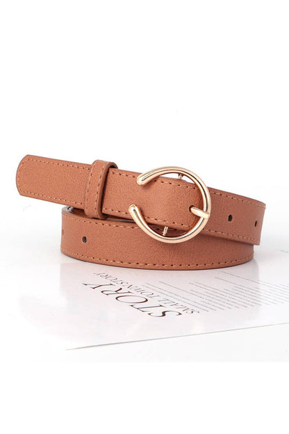 Features:

✨ Open circle pin buckle for a modern, minimalist look
👖 Perfect for styling with jeans, dresses, or high-waisted bottoms
💫 Sleek, versatile design that elevates any outfit
🛍️ Boutique-style accessory for everyday wear
🔄 Easy adjustable fit for comfort and flexibility
💁‍♀️ Lightweight and comfortable for all-day wear

Details:

Style: Pin buckle belt
Design: Open circle buckle
Style Code: SI-29484

Materials:

Faux leather with metal buckle