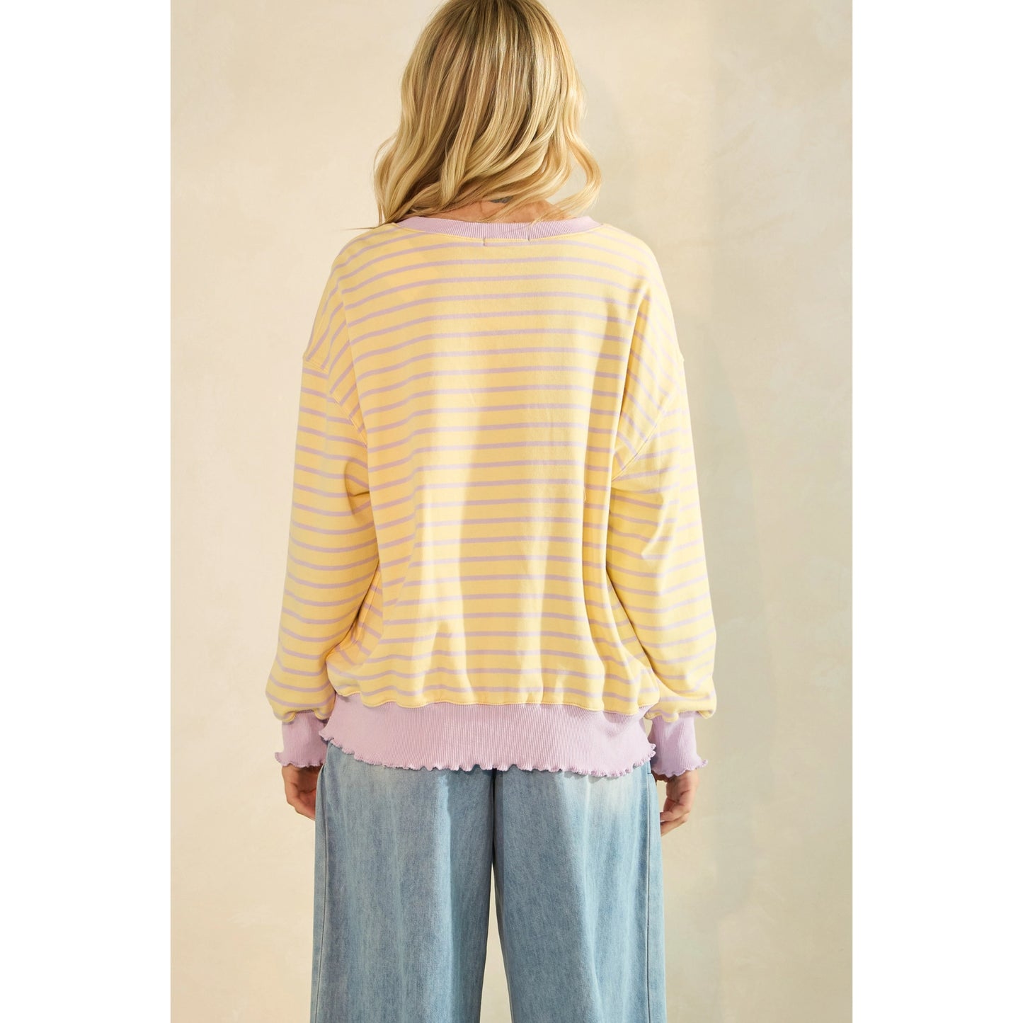 Sunbeam Stripe Lightweight Pullover ☀️