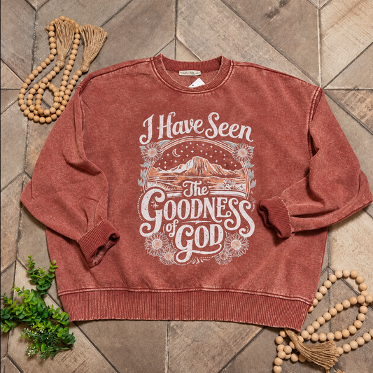 Goodness of God Crewneck | I Have Seen the Goodness of God Graphic Sweatshirt