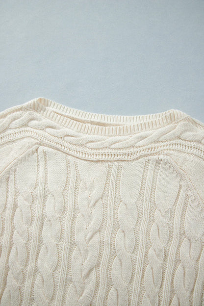 ~PREORDER~ Cream Cable Classic Sweater ~PREORDER~
