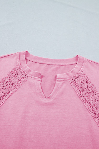 ~PREORDER ~ Pretty Little Lace Mineral Wash Tee ~PREORDER ~