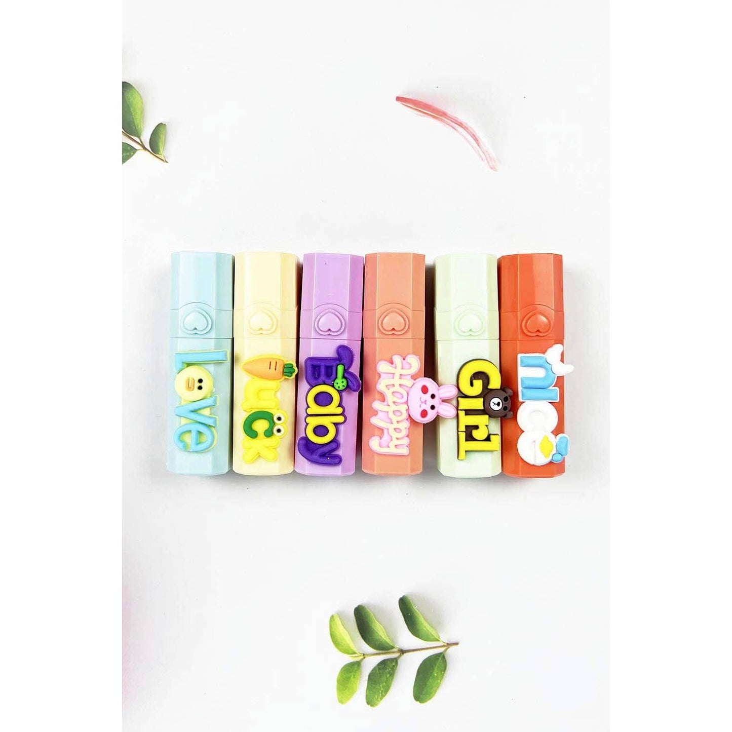 LIP BALM WITH CUTE SILICONE DESIGN