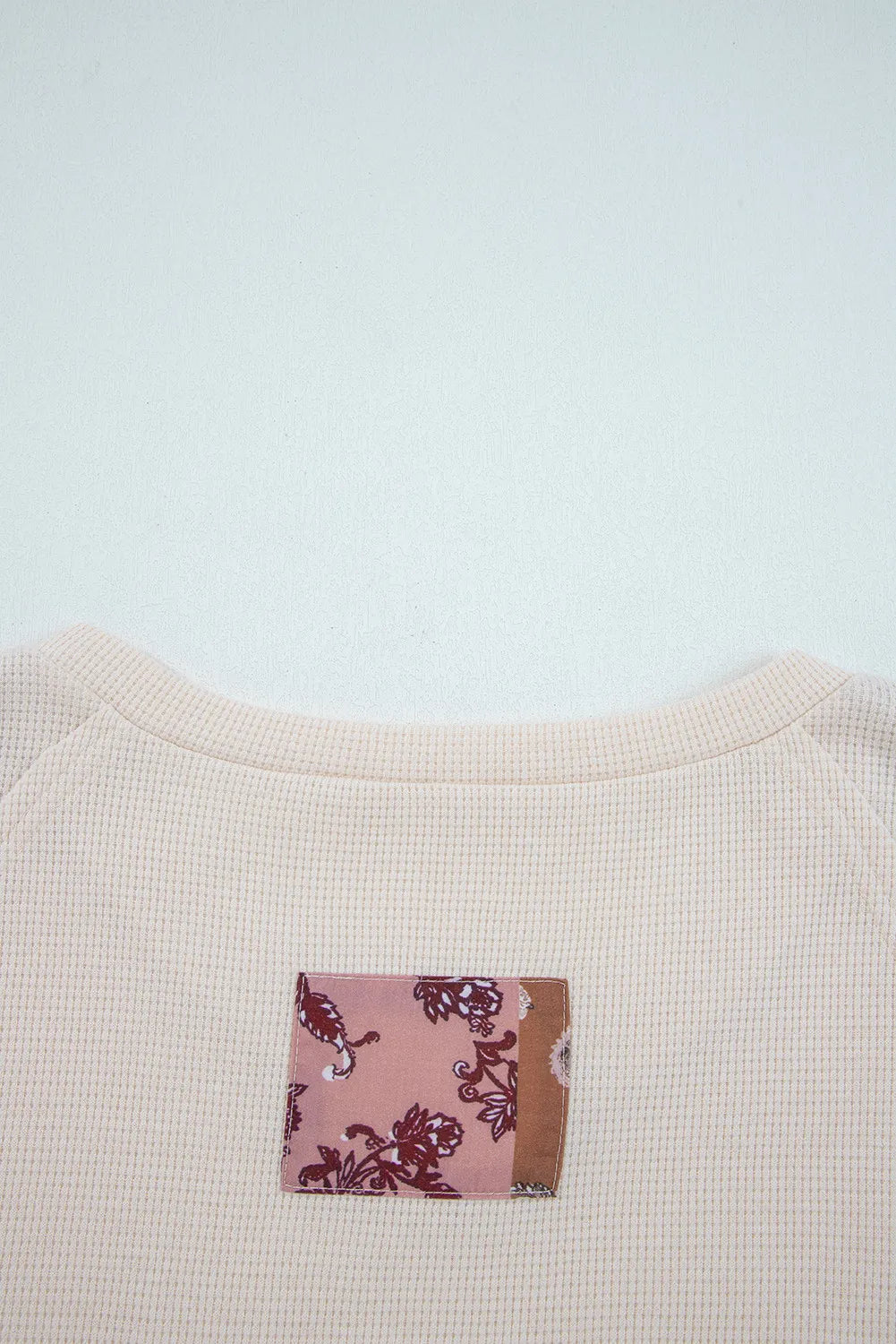 ~PREORDER~ Boho Patchwork Paisley Waffle Knit Babydoll Top ~PREORDER~