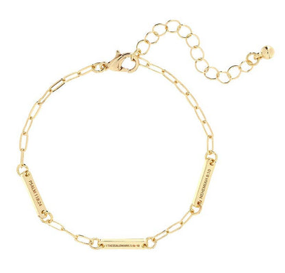 Love & Faith Gold Bracelet | Assorted Inspirational Faith Bracelet