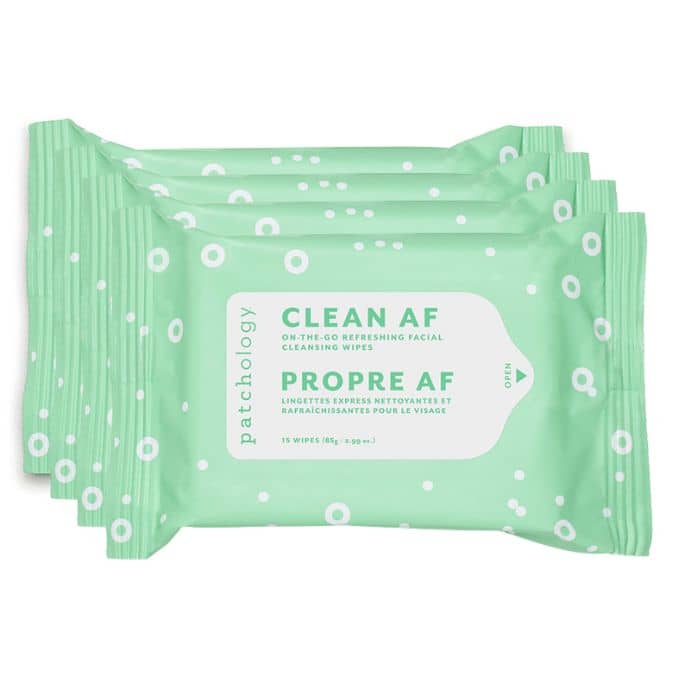 Clean AF Cleansing Facial Wipes by Patchology