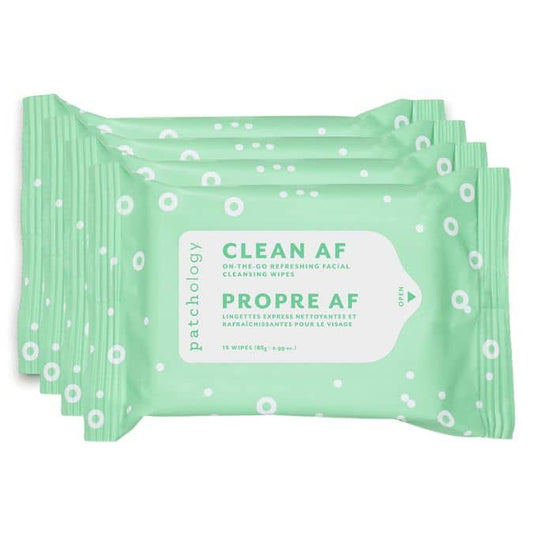 Clean AF Cleansing Facial Wipes by Patchology
