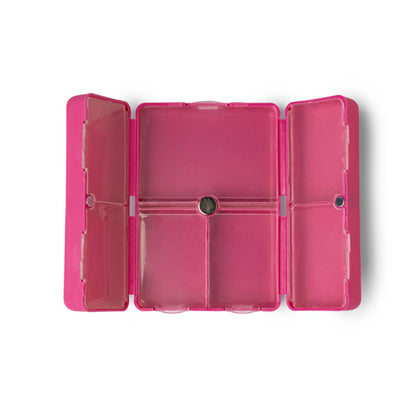 “Everything’s Fine pill and vitamin case with 8 compartments – B7 Boutique”

“Funny travel pill organizer with snap closure”

“Compact supplement case with bold text design”
