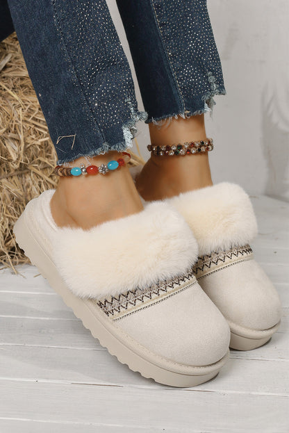 Cozy Luxe Faux Suede Mule Slippers