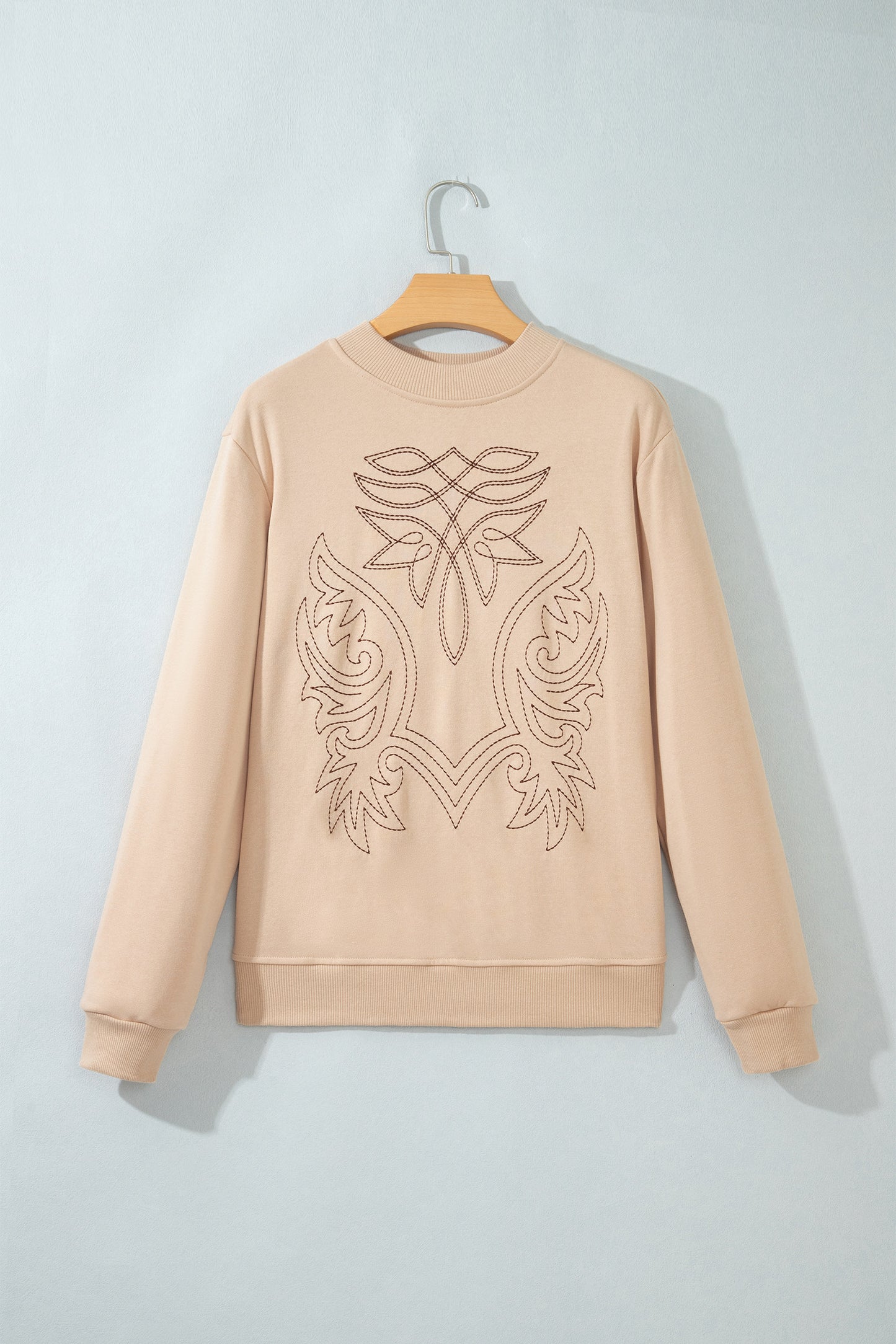 ~PREORDER~ Desert Stitch Beige Western Embroidered Sweatshirt ~PREORDER~