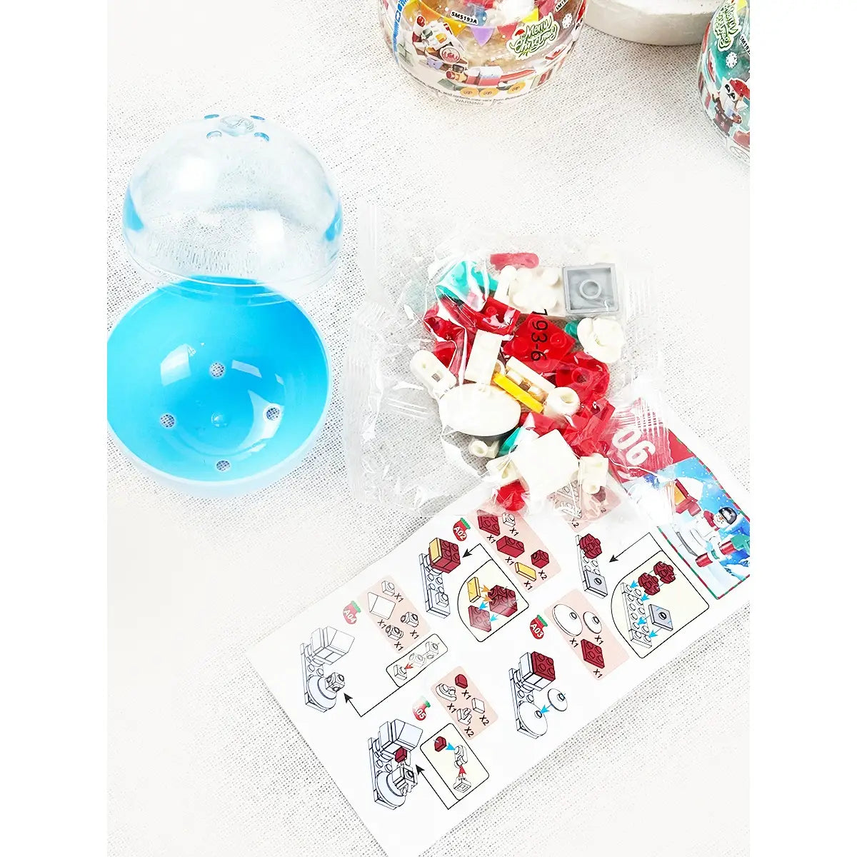 Merry Mini Build Ball | Christmas Dessert House Building Block Toy
