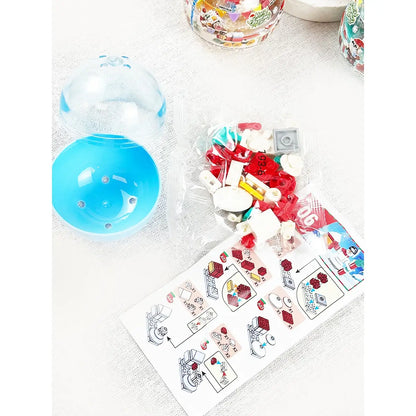 Merry Mini Build Ball | Christmas Dessert House Building Block Toy
