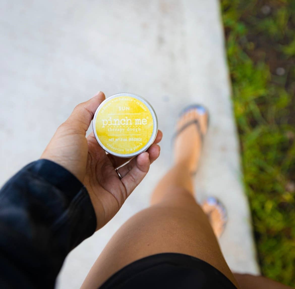Pinch Me Therapy Dough “Sun” – Lemon Scented Stress Relief Putty for Anxiety, Focus & Sensory Play