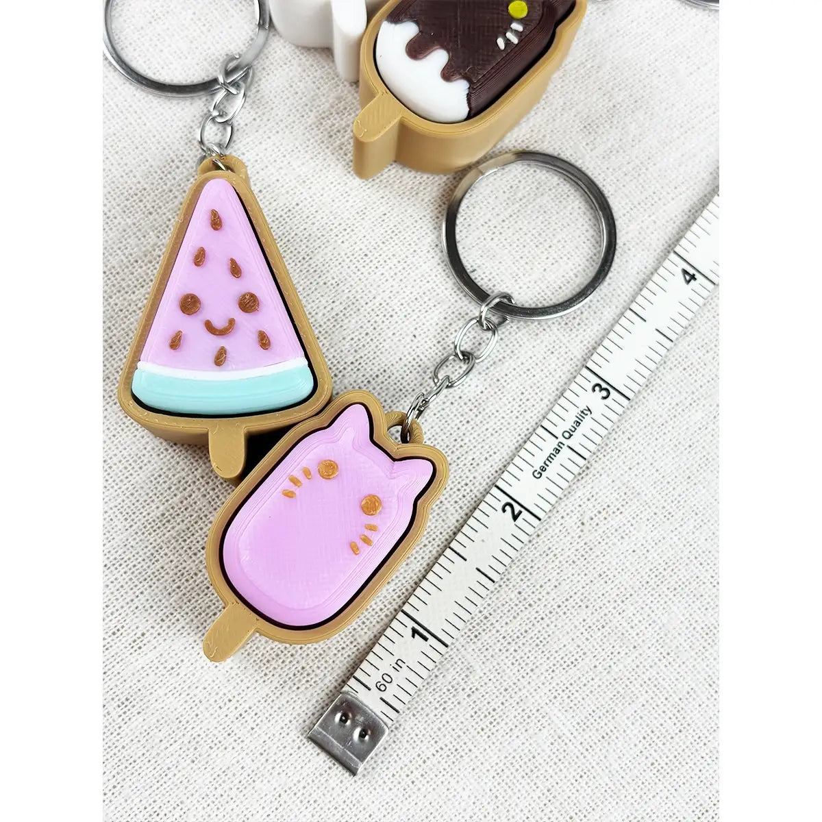 Popsicle Clicker Keychain | Cute Ice Cream Fidget Keychain