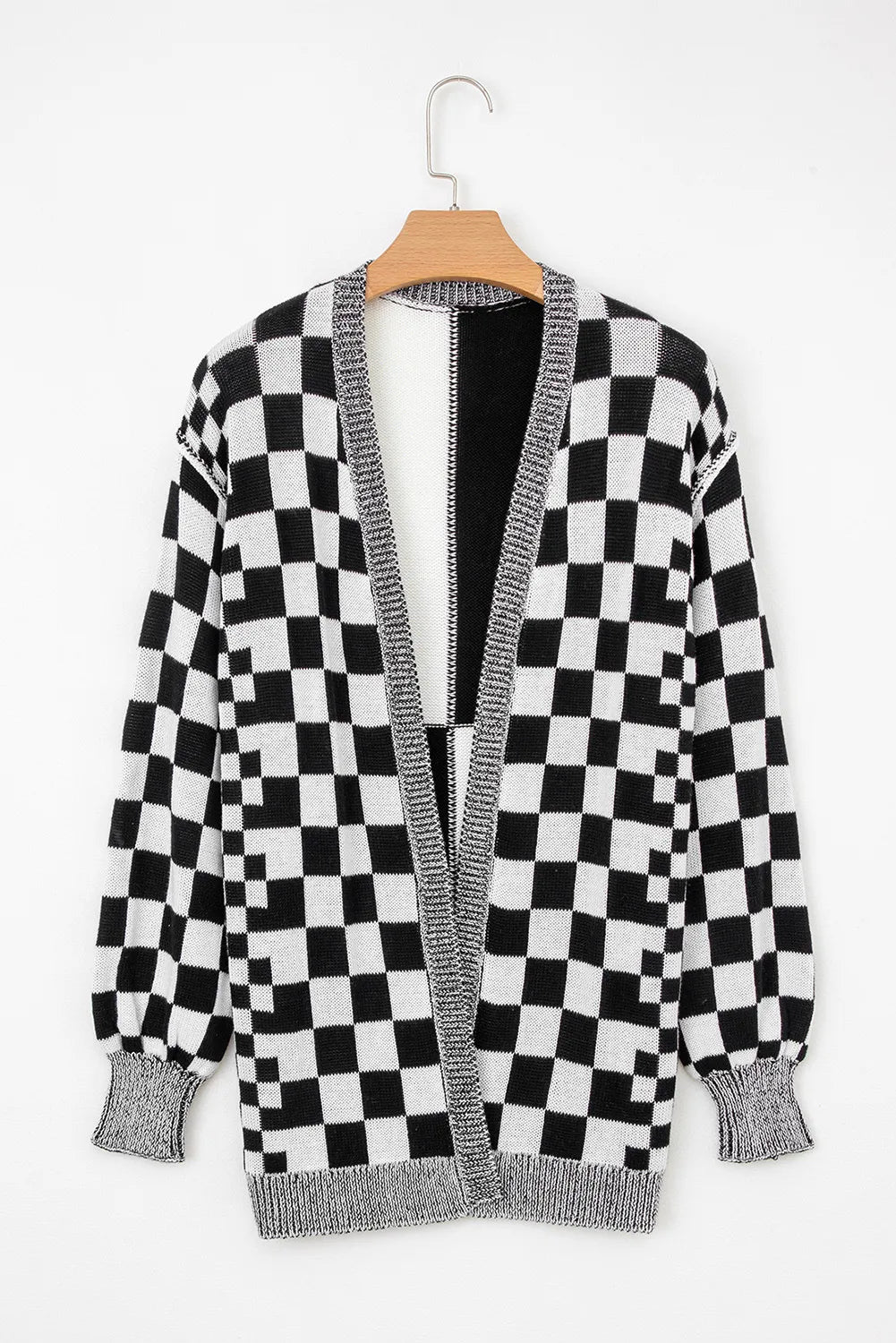 🖤 Checkmate Chic Checkered Cardigan