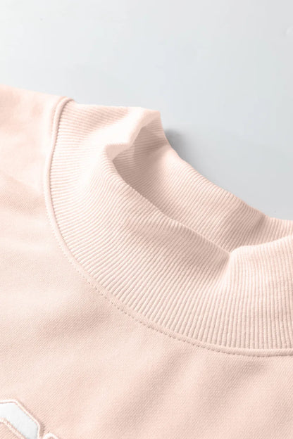 ~PREORDER~ Blessed & Blushing Light Pink Oversized Mock Neck Sweatshirt ~PREORDER~