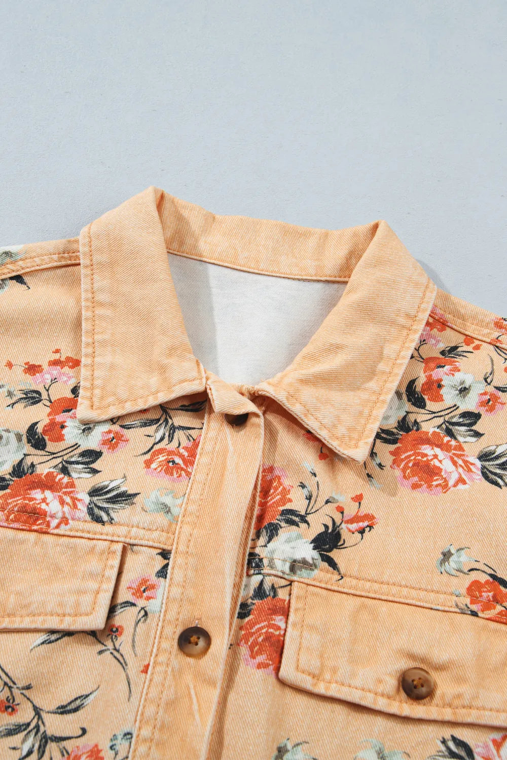 ~PREORDER~ Autumn Bloom Floral Denim Shacket ~PREORDER~