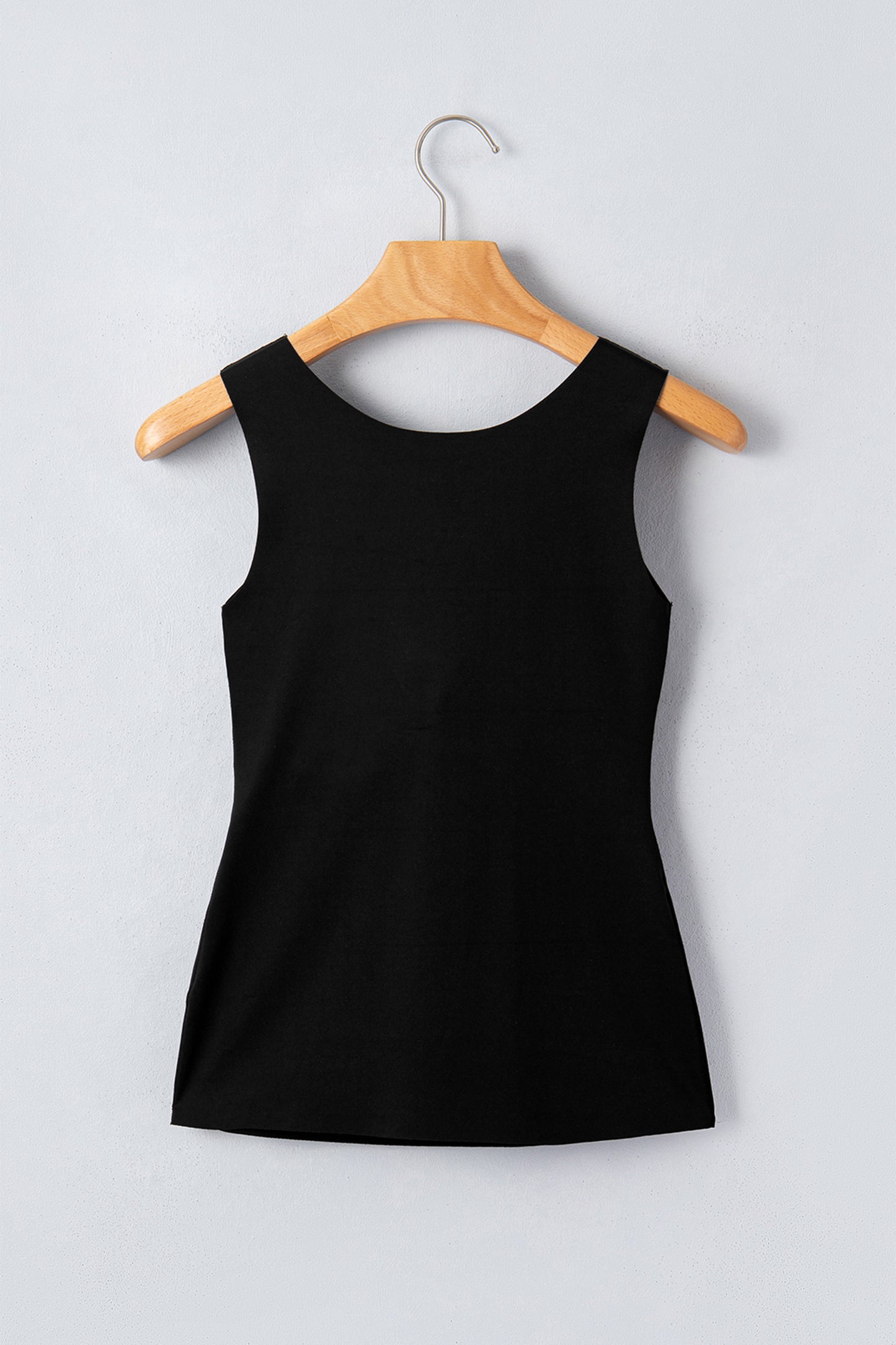 ~PREORDER ~ Solid Color Wide Strap Splicing Athleisure Tank Top ~PREORDER ~
