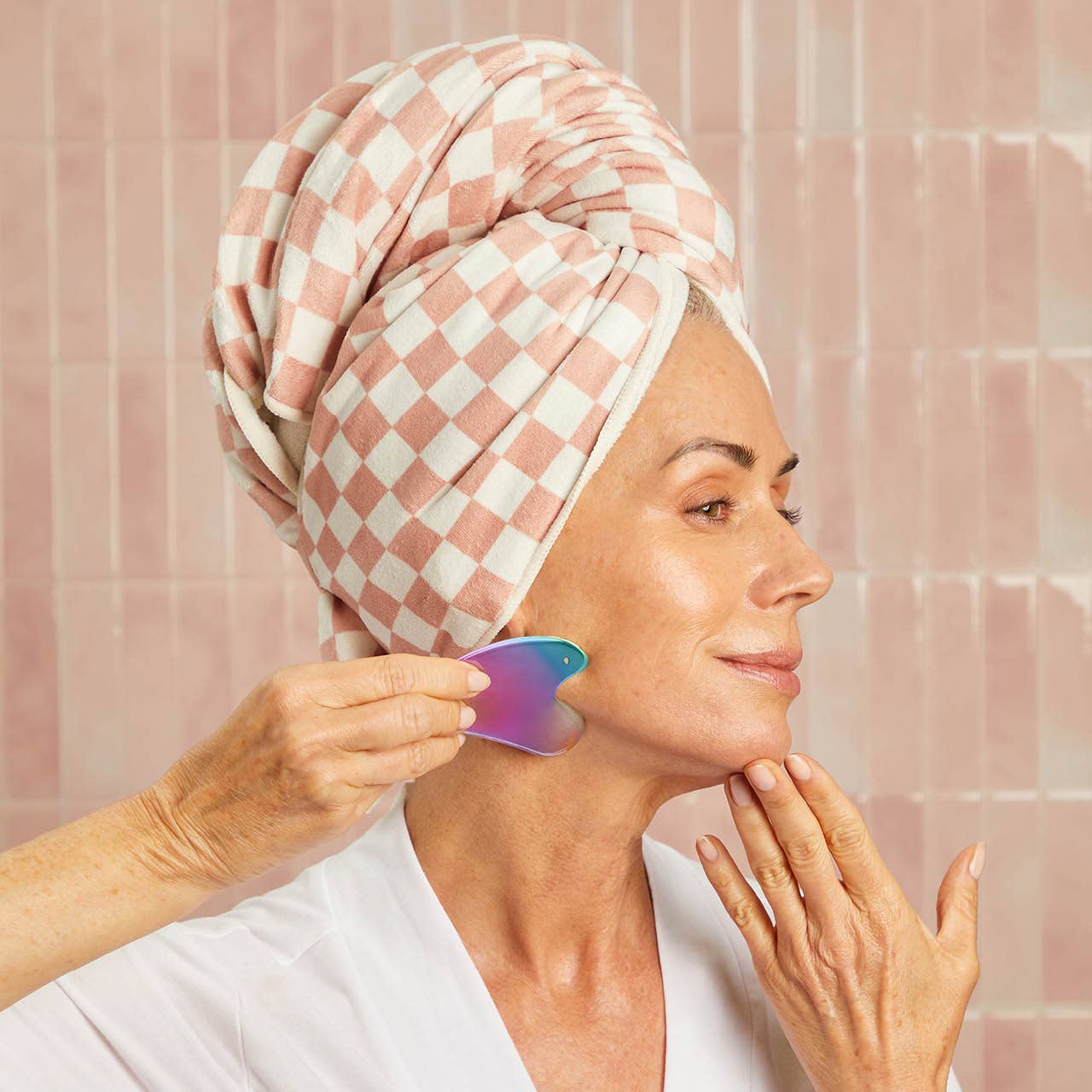 Kitsch Stainless Steel Gua Sha – Iridescent Facial Sculpting Tool