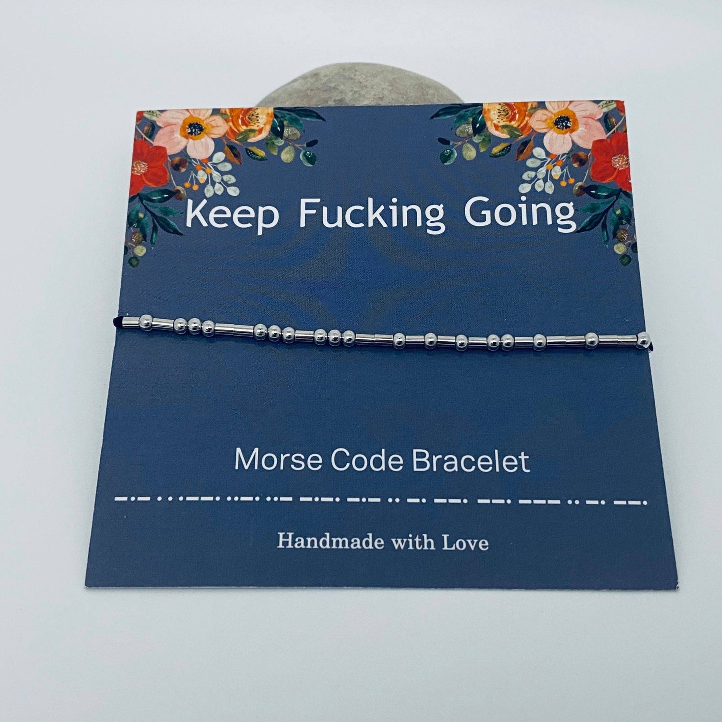 Multi style Morse Code Stretch Bracelets