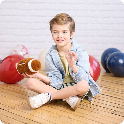 Football Warmies® Plush | Large 13” Microwavable Lavender Stuffed Animal