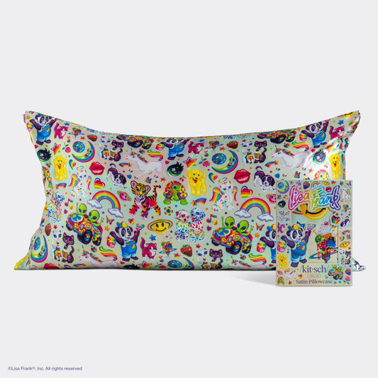 Lisa Frank x Kitsch King Satin Pillowcase - The Fantastic World of Lisa Frank