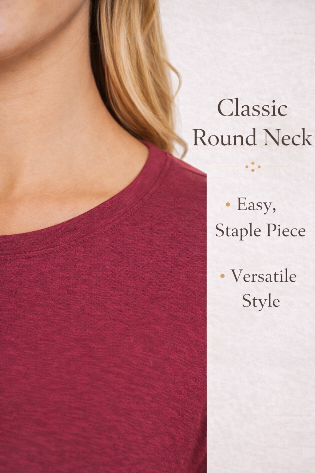 Zenana Cotton Modal Slub Tee – Rolled Sleeve Soft Stretch Everyday Top