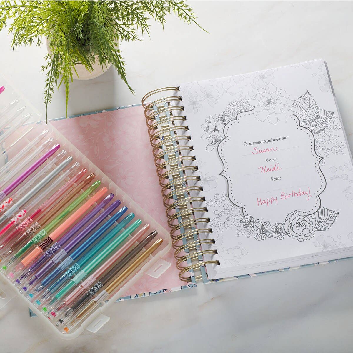 The Illustrated Words of Jesus for Women | Spiral Bound Coloring Devotional