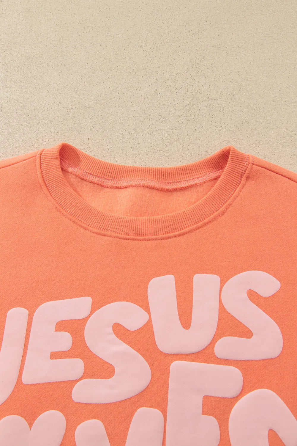 ~PREORDER~ Jesus Loves You Puffy Letter Sweatshirt ~PREORDER~